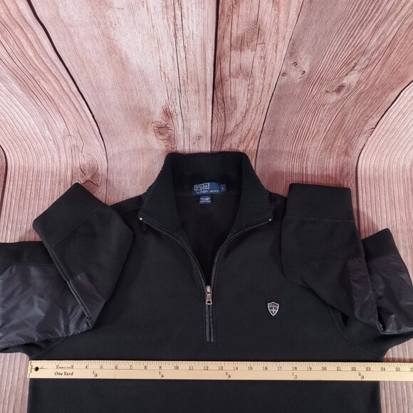 Vintage Polo by Ralph Lauren Mens Large 1/4 Zip Fleece Pullover RL Crest PRL - Picture 12 of 13